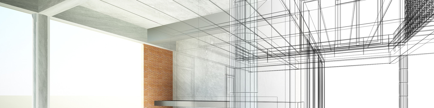 Disegno 3d a linee di un appartamento Disegno 3d a linee di un appartamento
