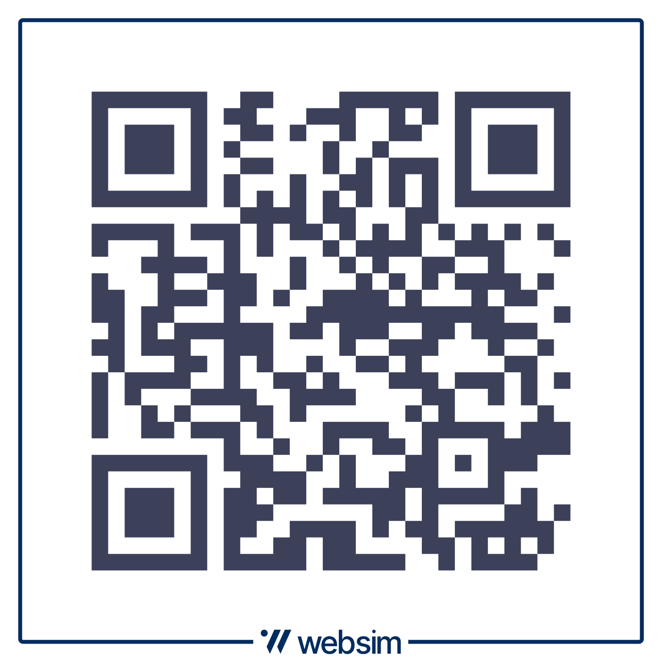 Qr code canale Websim Whatsapp
