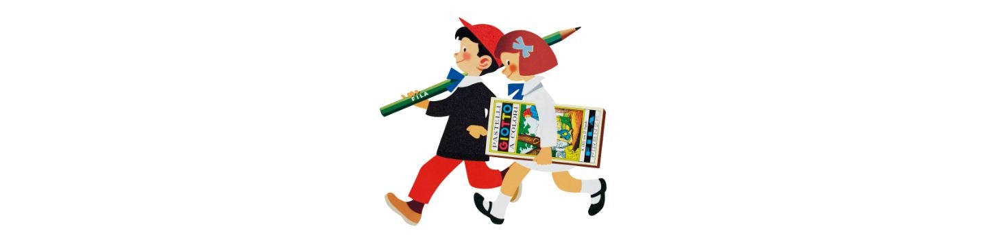 Immagine di bambini con i prodotti fila
