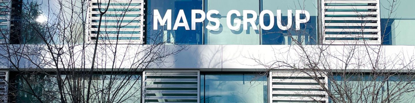 Sede di Maps Group, in evidenza il logo