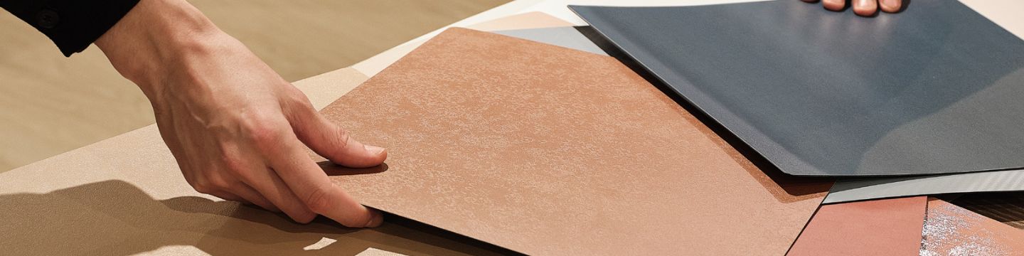 Particolare di materiali di Neodecortech