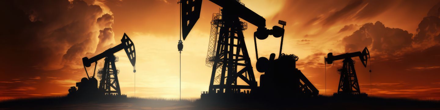 Piattaforma offshore, circondata da onde e attrezzature petrolifere.