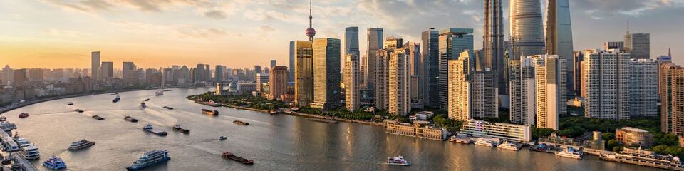 shanghai websim (2) Veduta aerea dei grattacieli di Pudong: Skyline moderno di Pudong, con la Pearl Tower e altri edifici che dominano l'orizzonte u