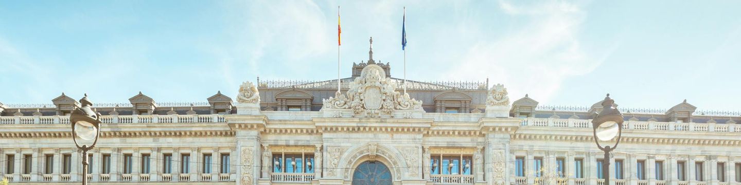 Facciata del Banco di spagna