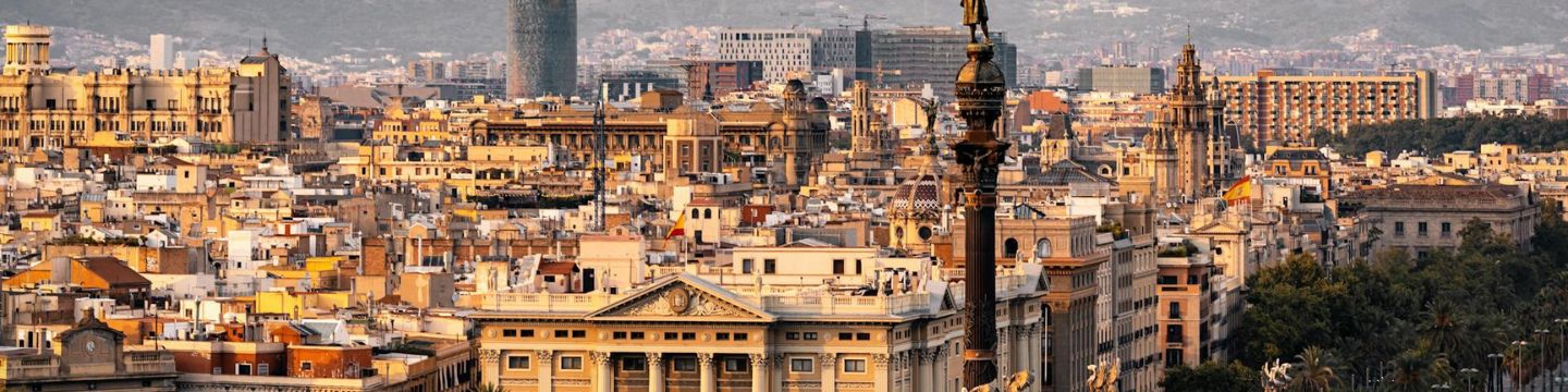 Tipica vista di una città spagnola