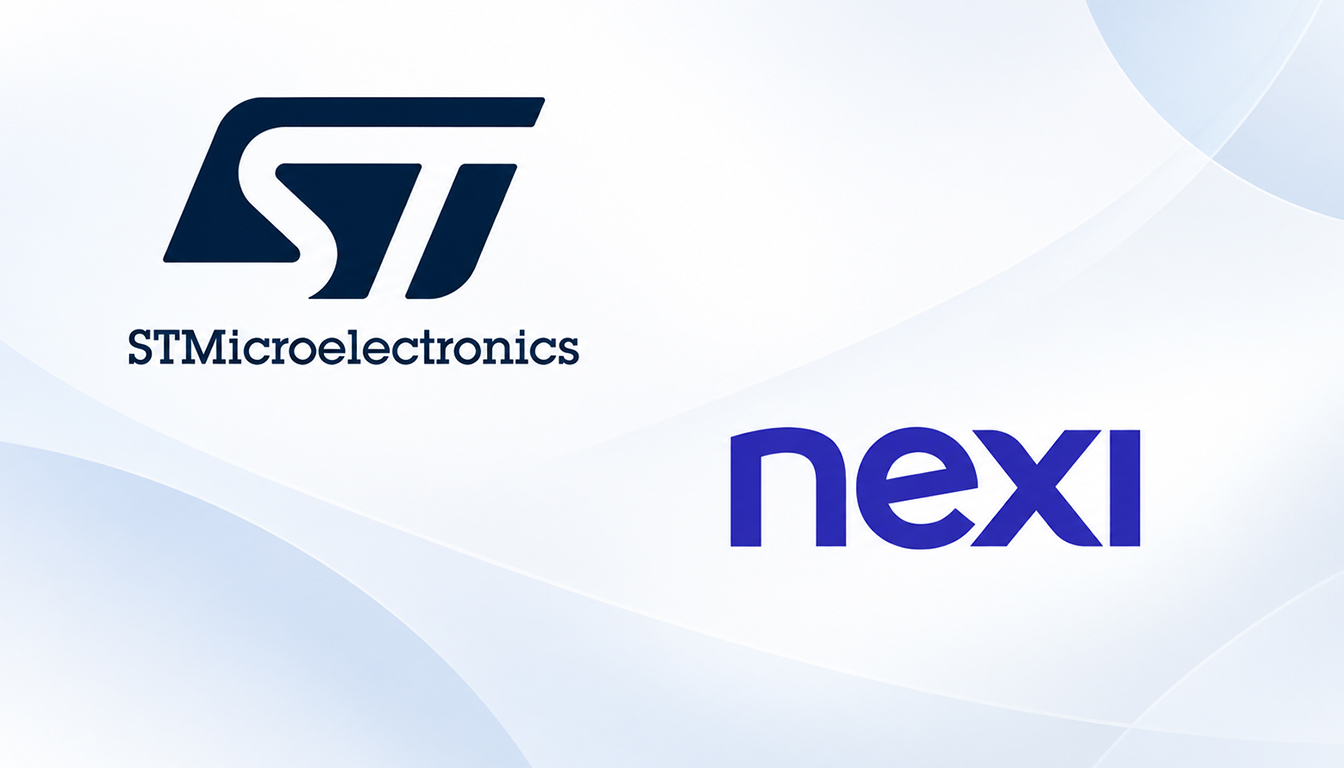 logo di STMicroelectronics e Nexi