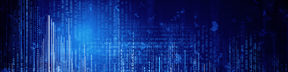 Fasci di luce bianca che rappresentano la velocità dei dati digitali.