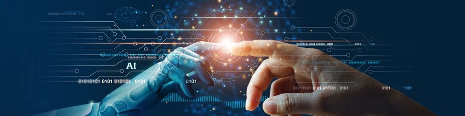 Linee luminose che simboleggiano la comunicazione digitale.