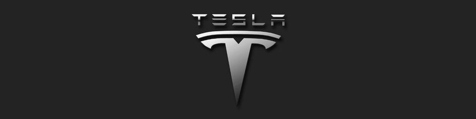 Logo Tesla su sfondo scuro