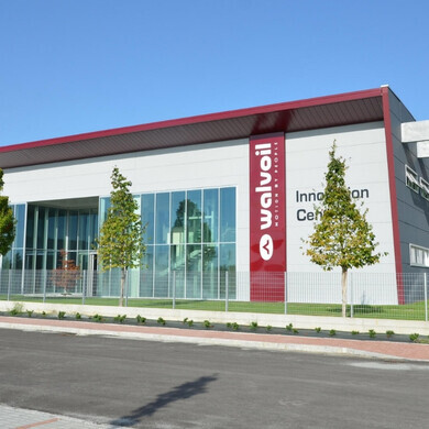 Veduta del Centro Innovazione Interpump, luogo dedicato alla ricerca, allo sviluppo e alle soluzioni tecnologiche innovative.