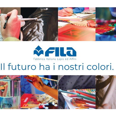 Logo e payoff Fila, il futuro ha i nostri colori