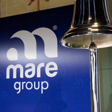 Celebrazione del primo giorno di quotazione di Mare Group alla Borsa Italiana.