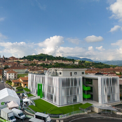 Edificio esterno della sede eVISO situata a Saluzzo.