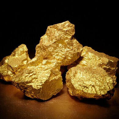 Dettaglio di oro brillante in primo piano
