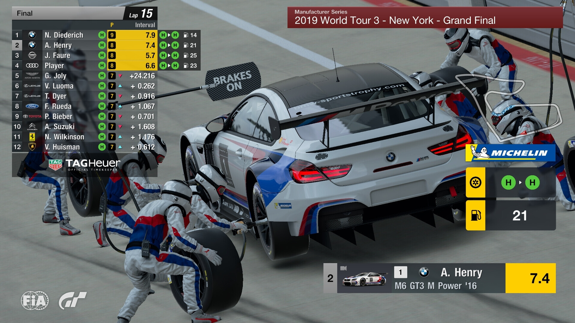 World tour 3, gran finale NY, pitstop