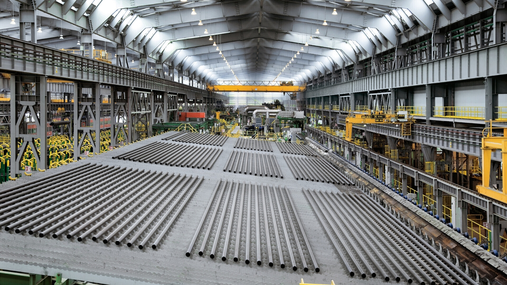 Veracruz, Mexico, Tenaris Sito industriale Tenaris a Veracruz, Messico, con officine e strutture per la produzione di tubi.