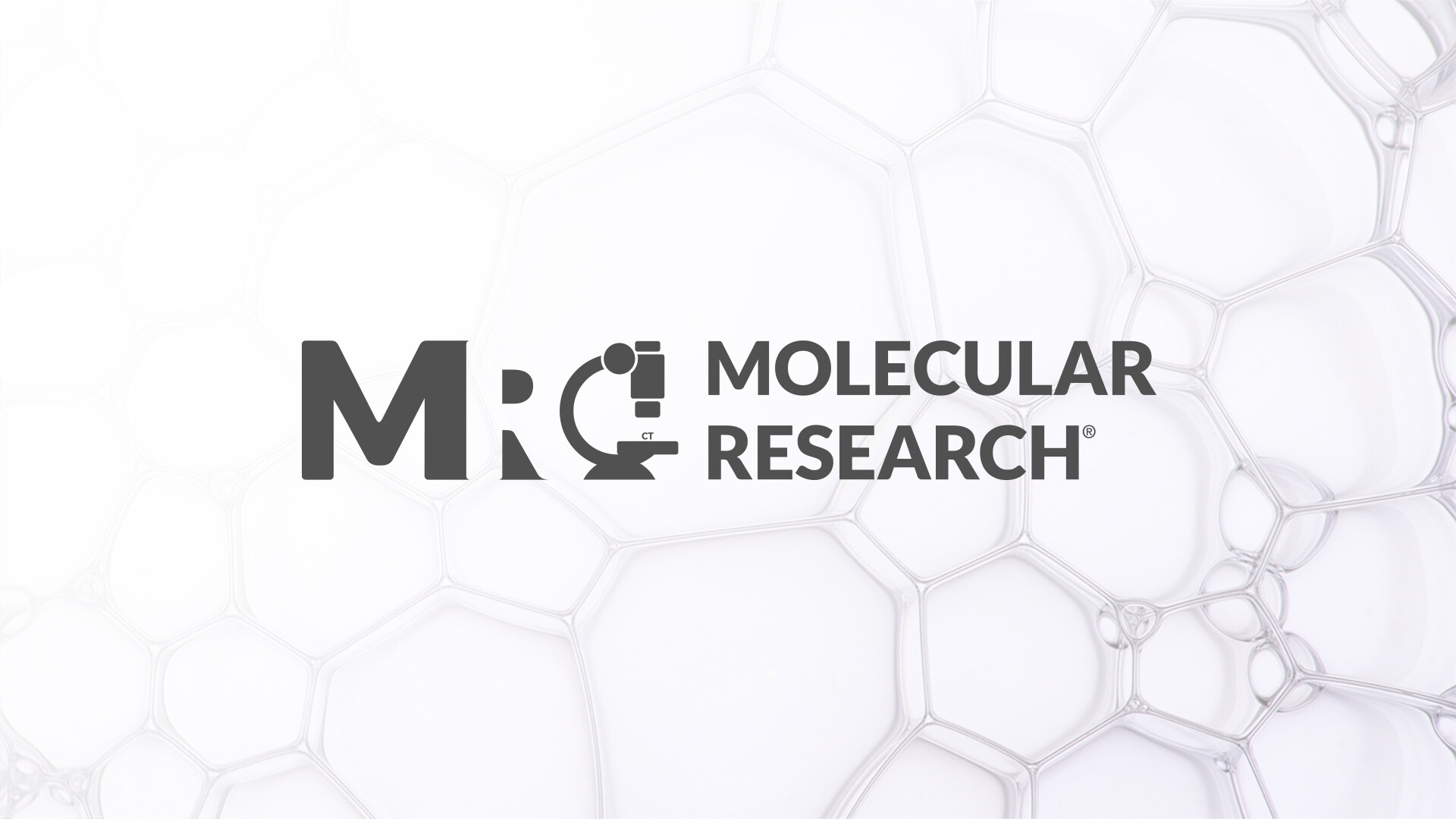 Logo MRC Logo MRC su uno sfondo con molecole