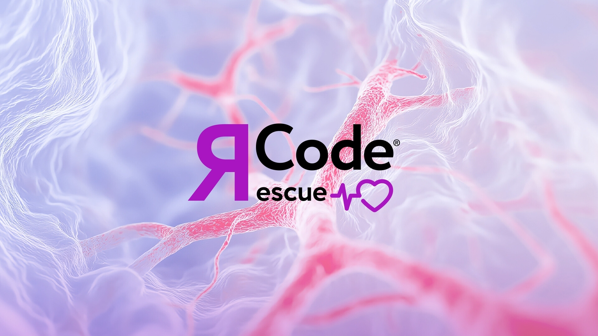 Logo Rescue Code Logo Rescue Code, con uno sfondo medicale