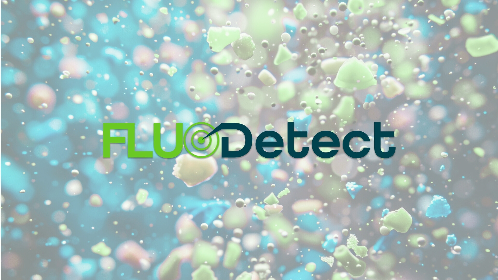Logo Fluodetect Logo Fluodetect su uno sfondo colorato
