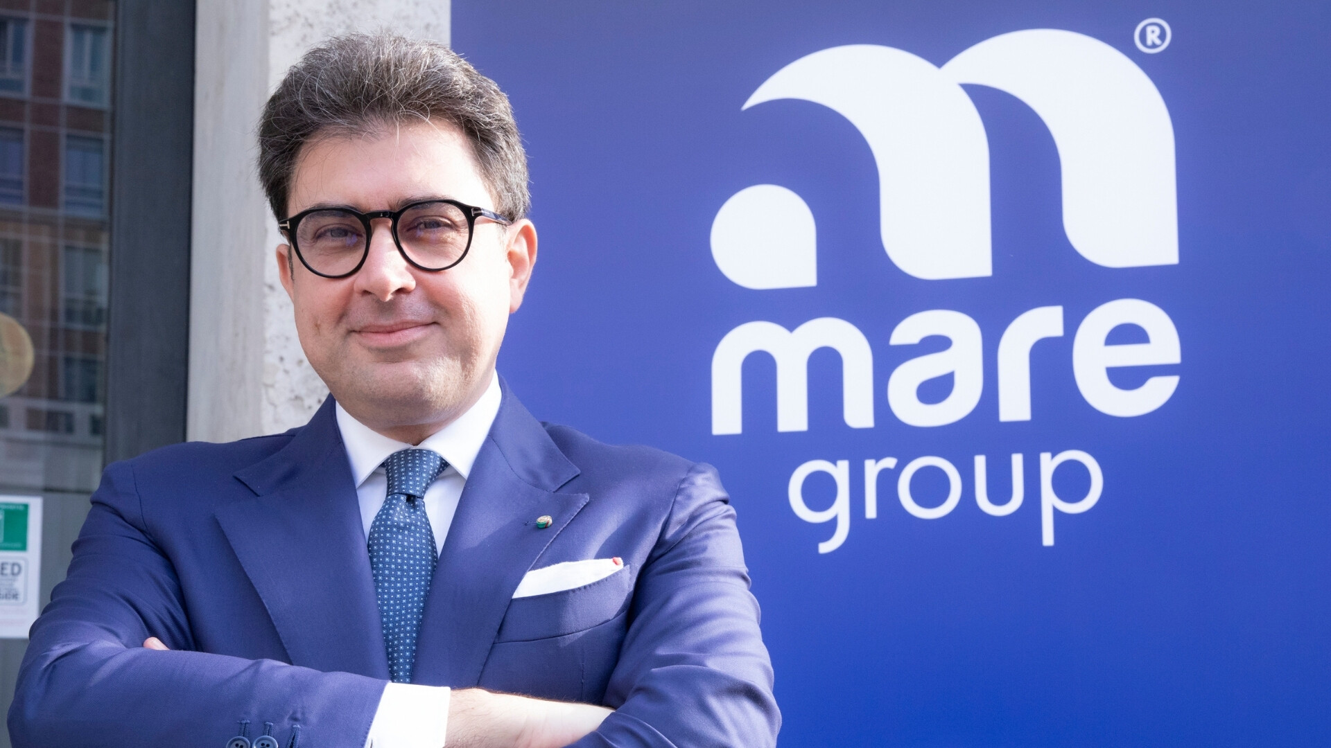 Antonio Maria Zinno, CEO di Mare Group, durante il debutto ufficiale in borsa.