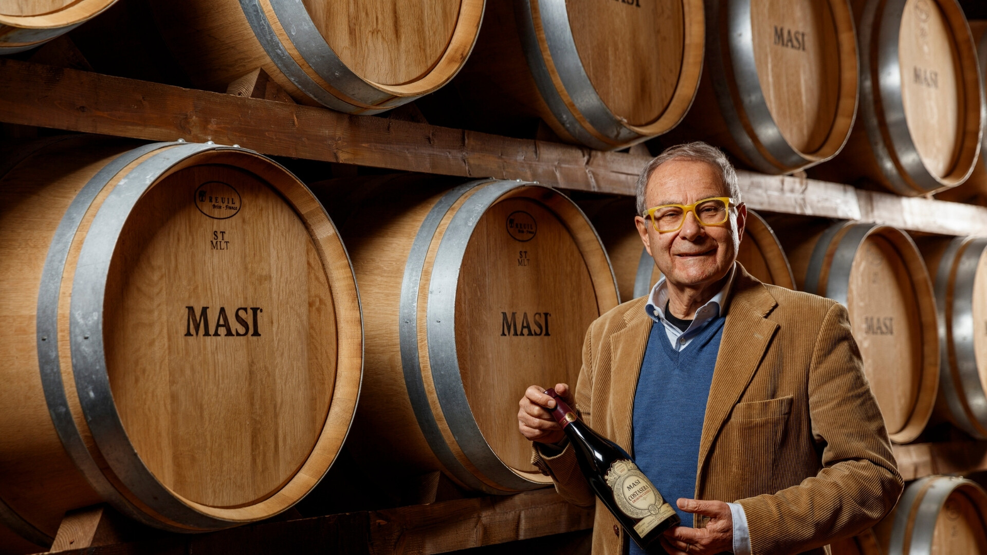 Ritratto di Sandro Boscaini, presidente di Masi Agricola.