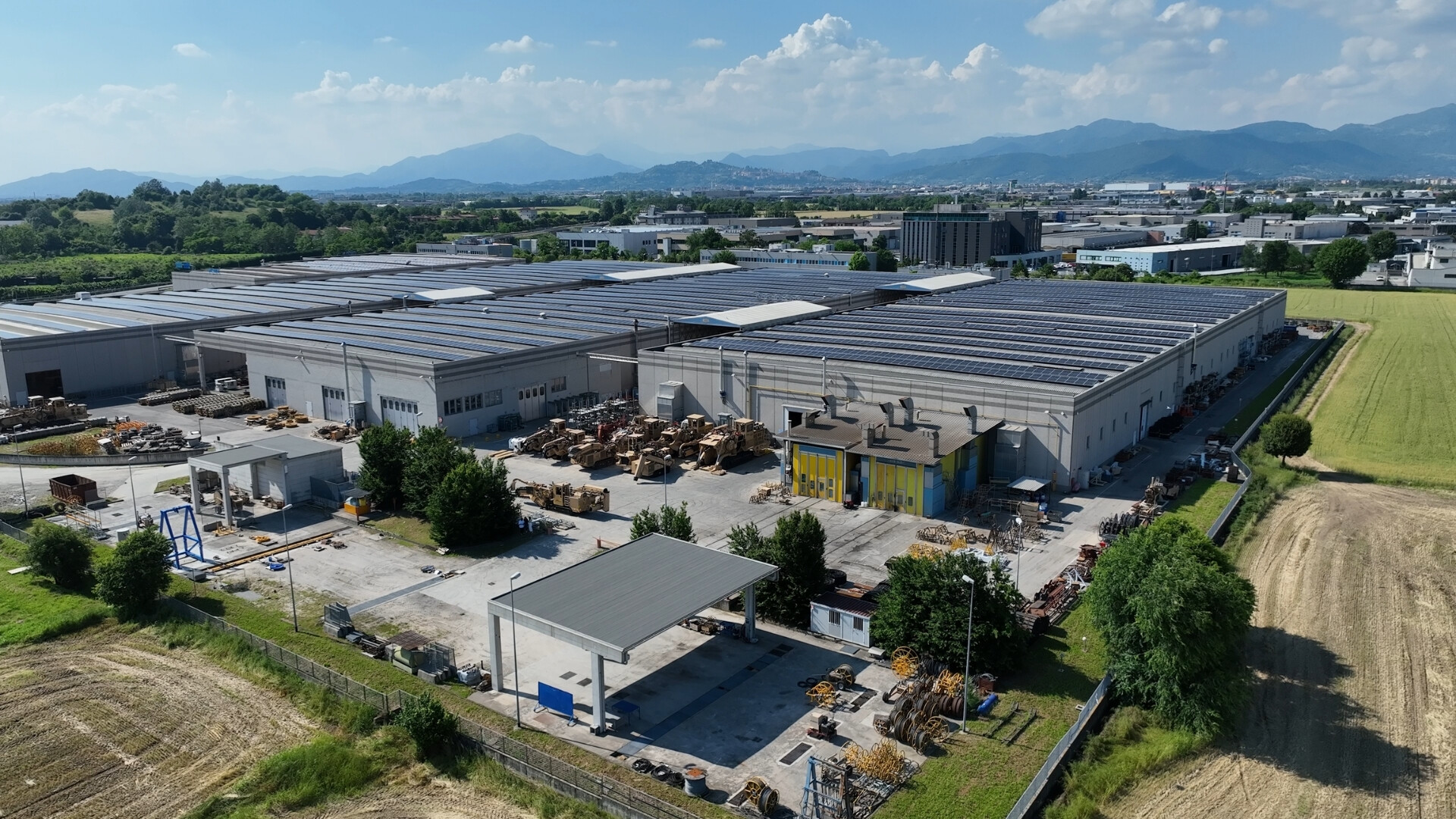 Vista aerea della sede di Tesmec