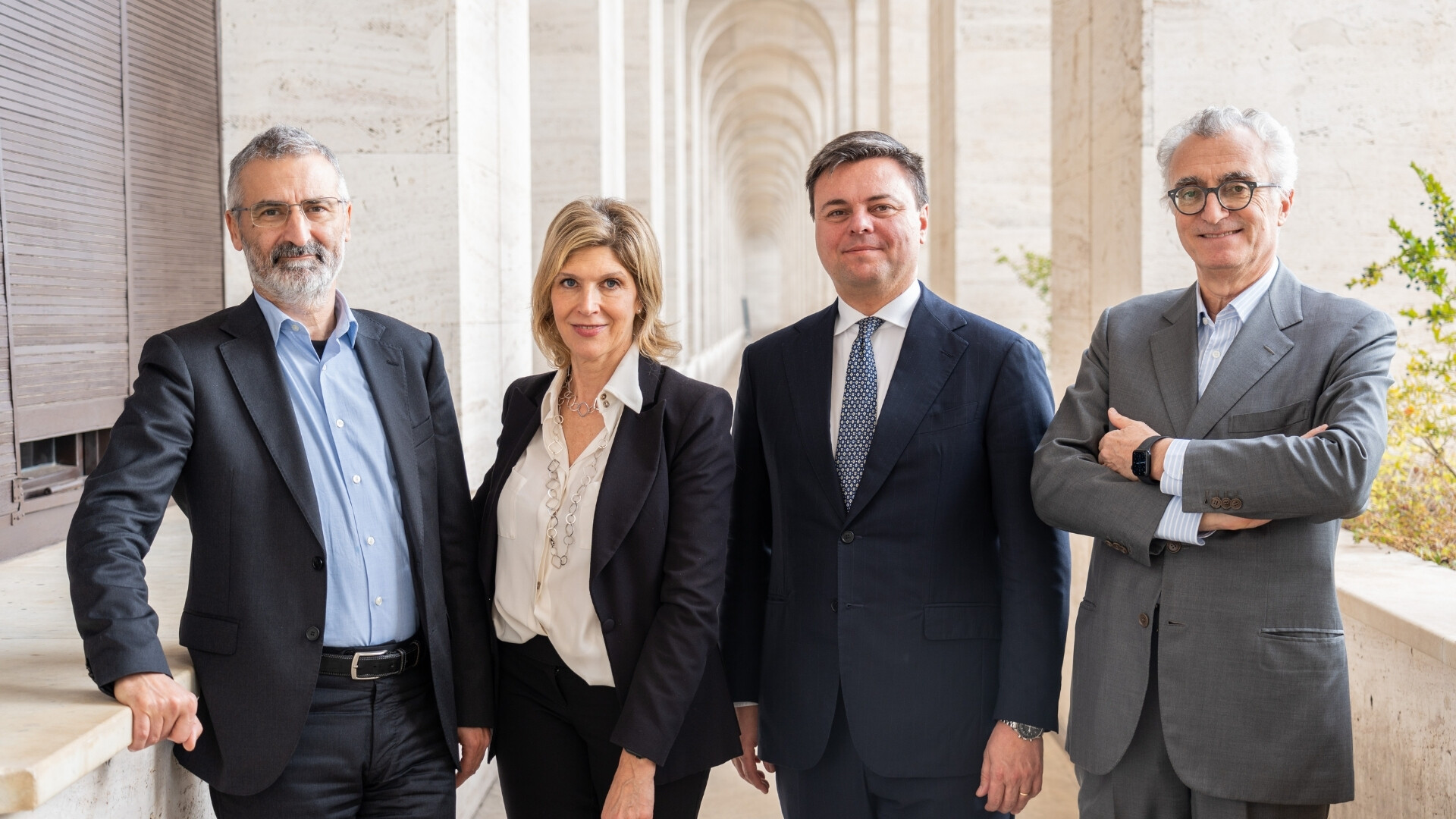 Top Management Zest Group In ordine da sx: Gabriele Ronchini, CEO Zest Investments, Antonella Zullo, CEO Zest Innovation, Marco Gabriele Gay, Presidente Esecutivo Zest S.p.A., Luigi Capello, CEO Zest S.p.A.