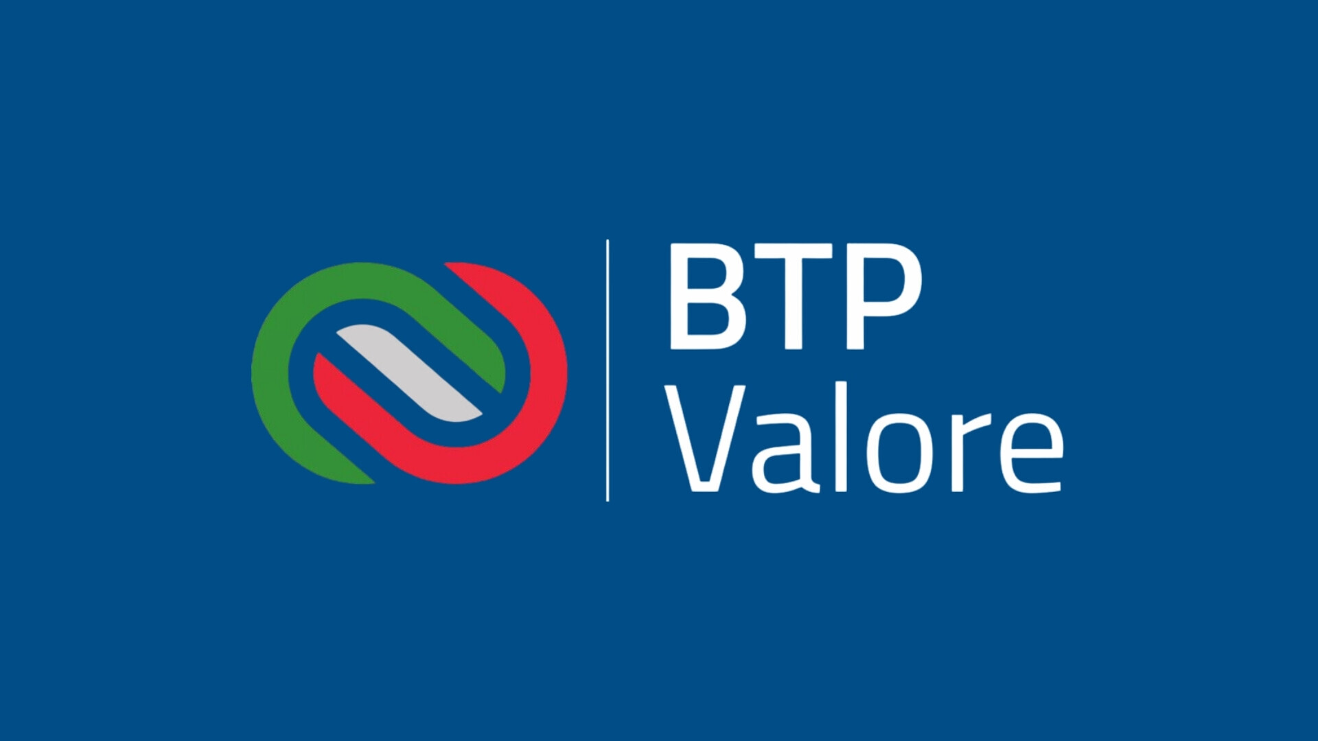 Logo ufficiale di BTP Valore in primo piano su sfondo blu