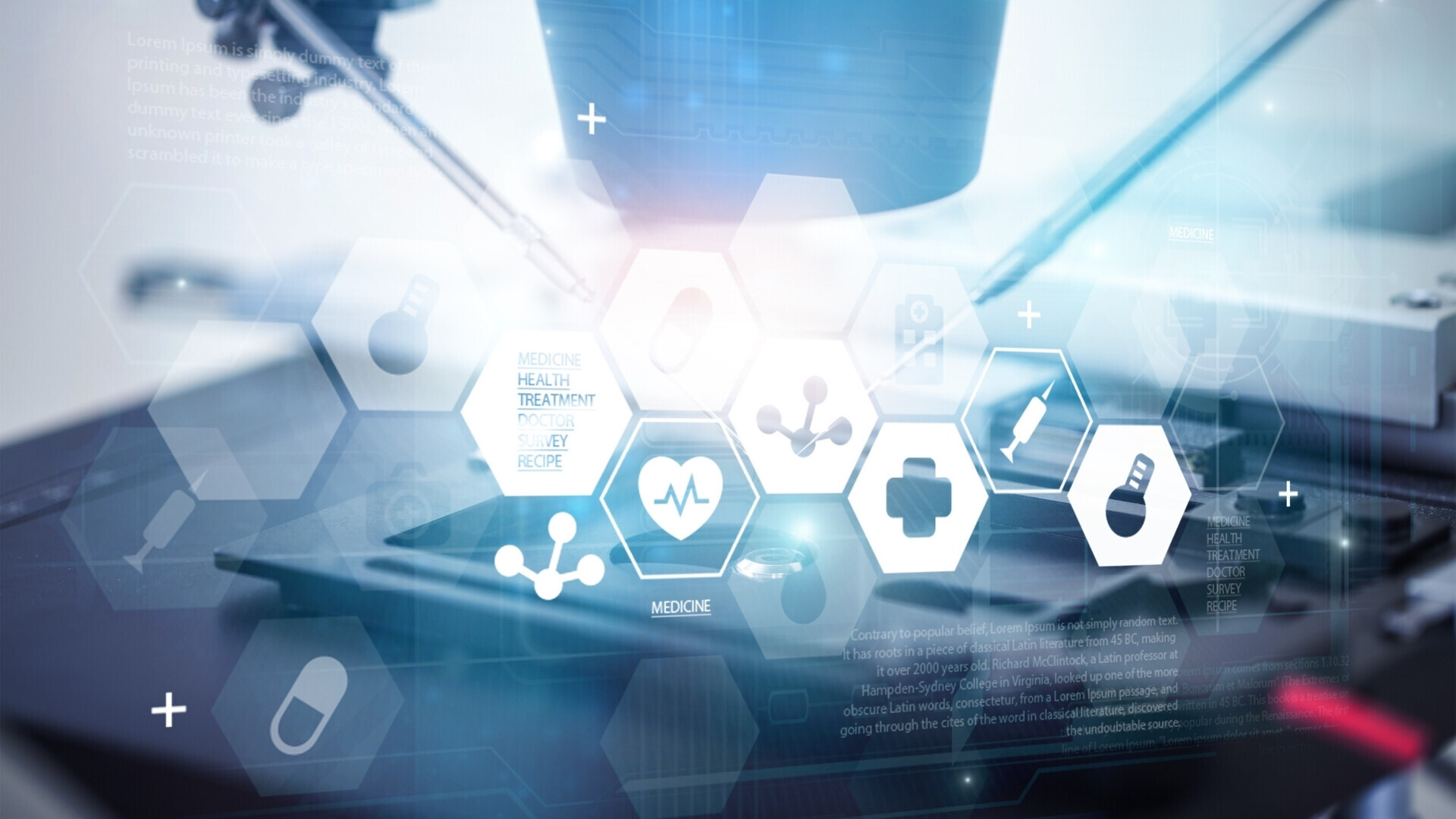 Simboli medicina e farmacia Icone e simboli stilizzati rappresentativi di medicina, farmacia e salute