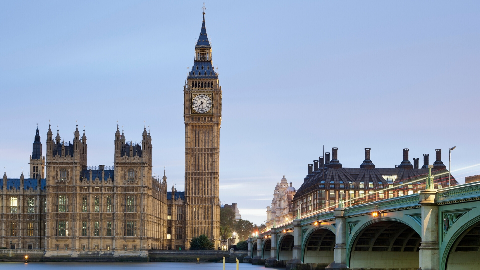 Londra, Inghilterra, Regno Unito, Europa: Parlamento, fiume Tamigi e ponte di Westminster.