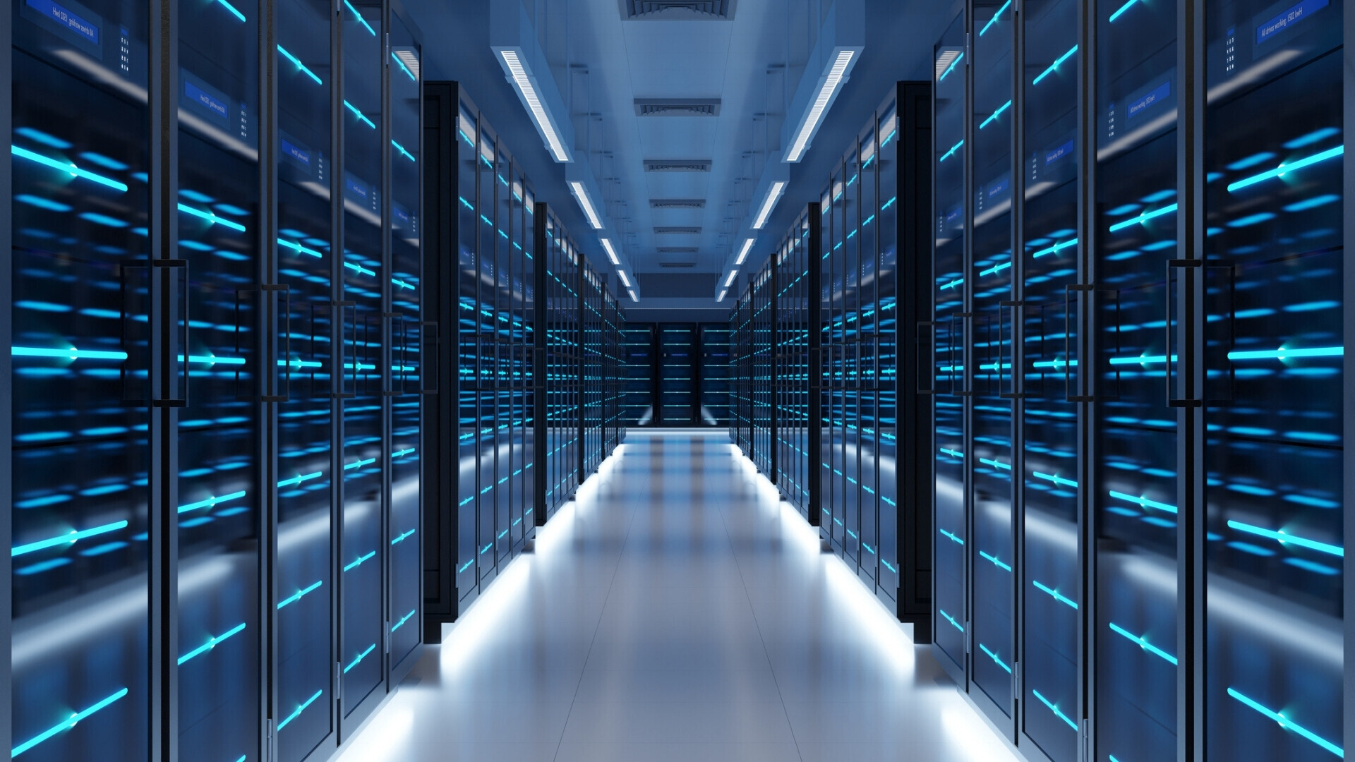 Data center futuristico Centro dati futuristico con server e infrastrutture tecnologiche avanzate