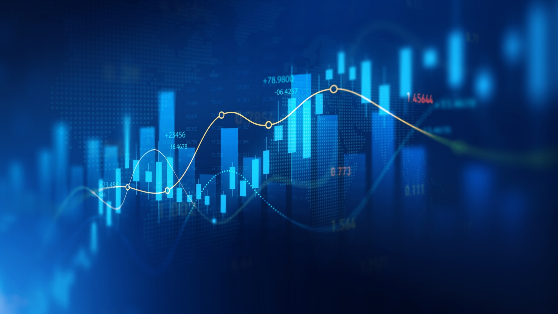 Grafico della finanza di investimento, business del mercato azionario e grafico della crescita finanziaria della borsa. Analisi commerciale, grafici a linee e grafici finanziari, investimenti. Grafici degli investimenti finanziari Grafico finanziario per investimenti, mercato azionario e crescita economica. Grafici a linee per analisi dei mercati e investimenti finanziari.